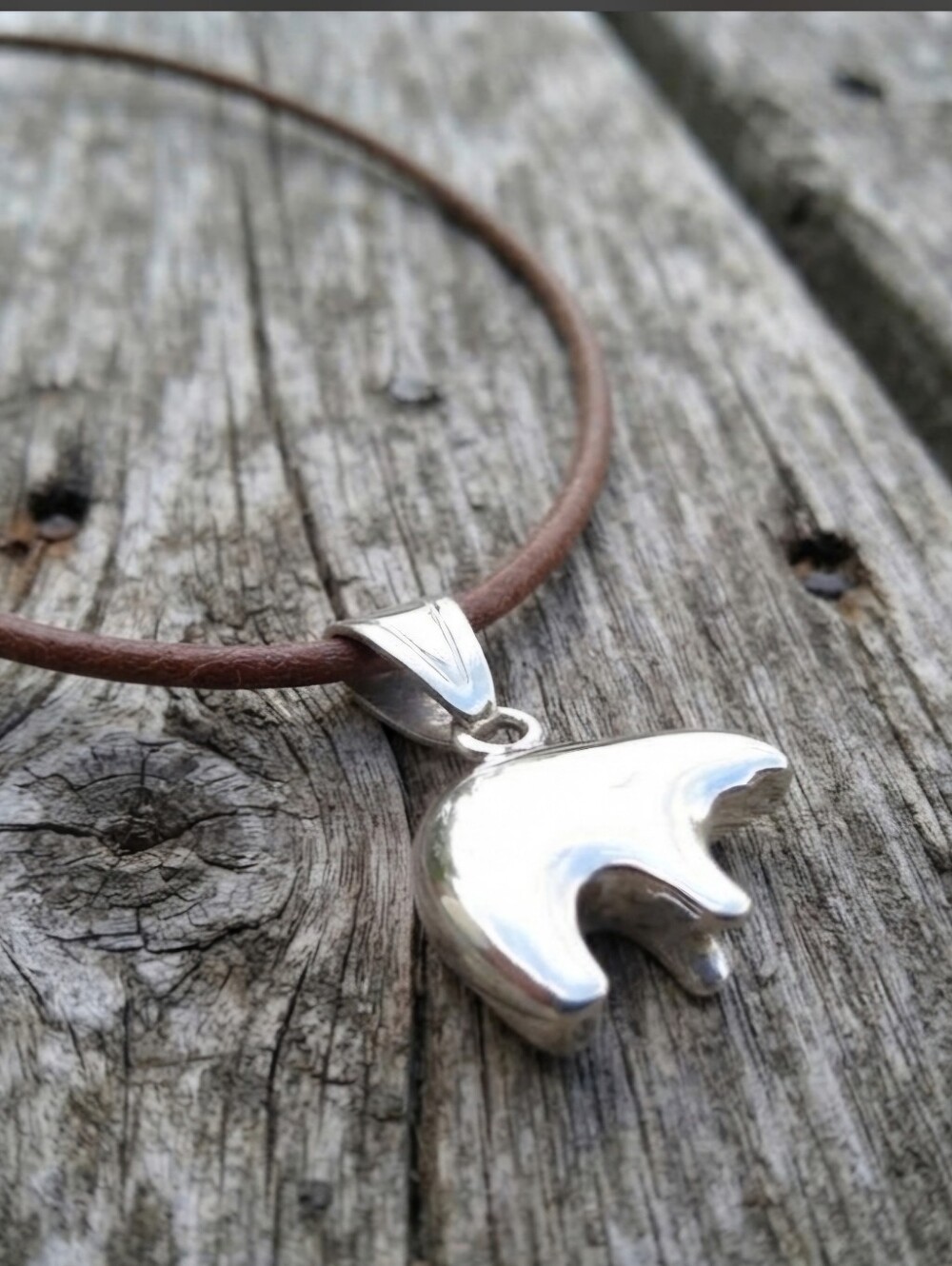 Sterling Silver Bear Fetish NECKLACE - Picture 10 of 11